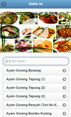 1001 Resep Masakan android App screenshot 1